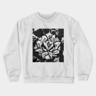 black and white flower, flower design, floral designs, minimal art, abstract art, floral pattern, antique rug photo , For custom orders please DM me. Crewneck Sweatshirt